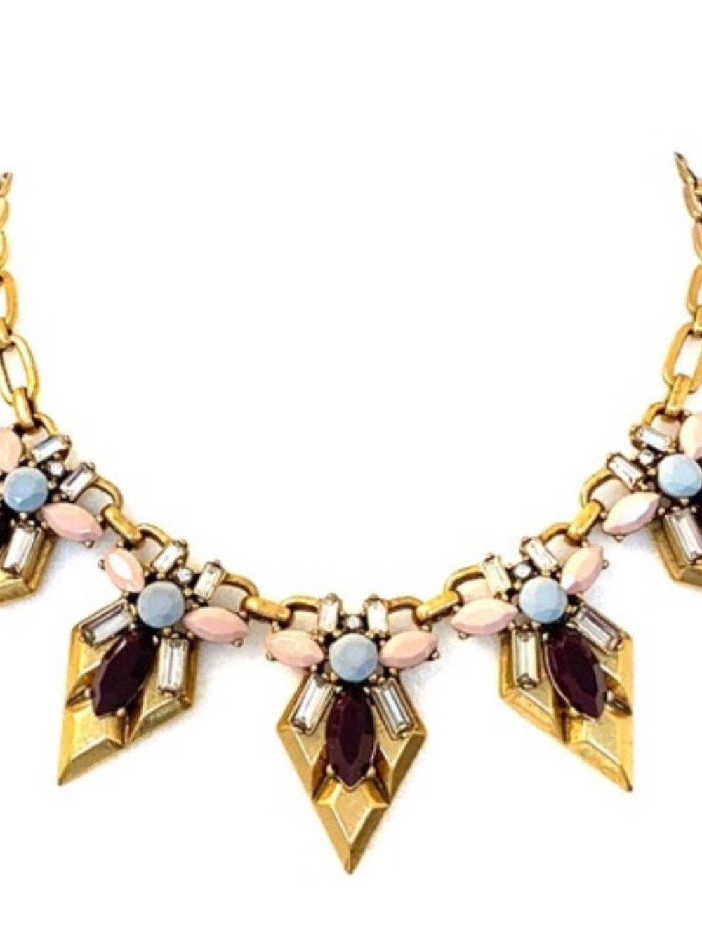 J Crew vintage jeweled necklace, all stones intact